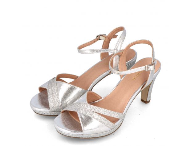 SANDALIA VESCOVANA PLATA MENBUR - Moda La vie en Rose