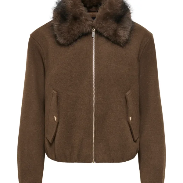 CHAQUETA BOMBER MARRÓN