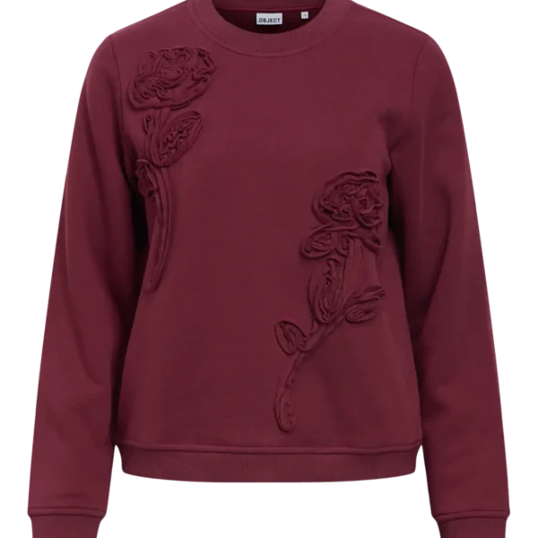 SUDADERA OBJECT GRANATE
